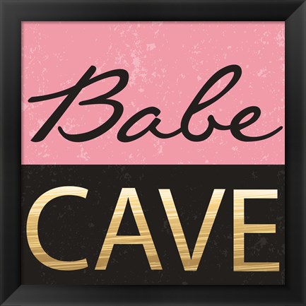 Framed Babe Cave Print