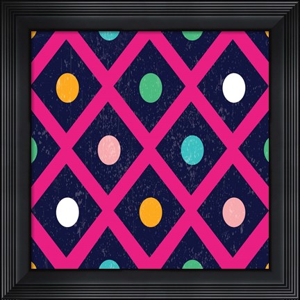 Framed Tropical Pattern Print