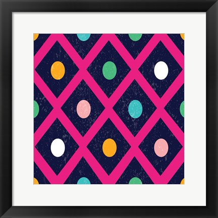 Framed Tropical Pattern Print