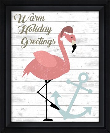 Framed Warm Holiday Greetings Print