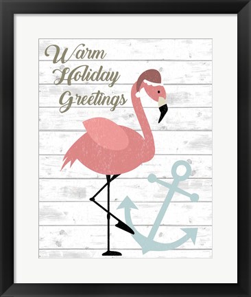 Framed Warm Holiday Greetings Print