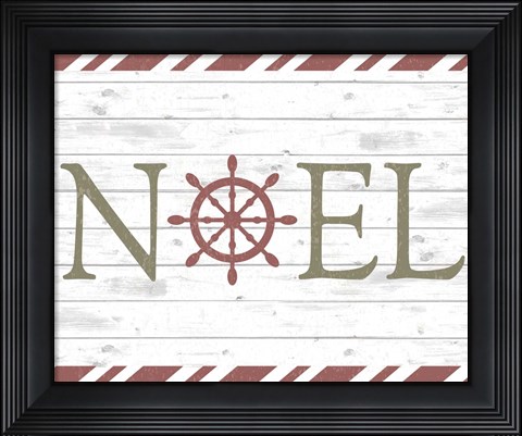 Framed Coastal Noel Christmas Print