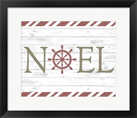 Framed Coastal Noel Christmas Print