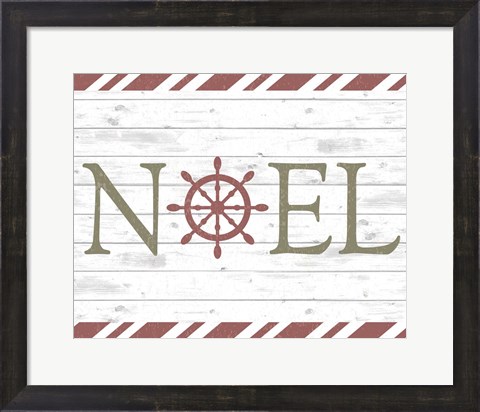 Framed Coastal Noel Christmas Print