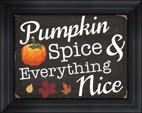 Framed Pumpkin Spice Print
