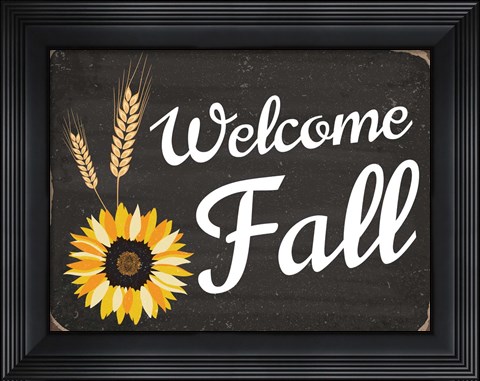Framed Welcome Fall Print
