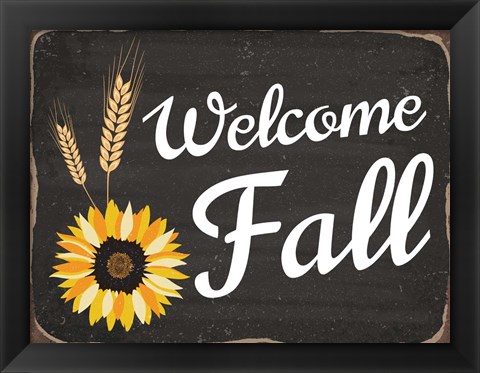 Framed Welcome Fall Print