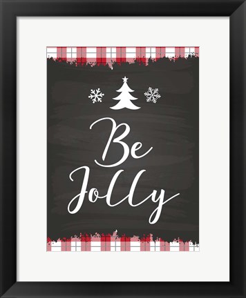 Framed Be Jolly Print