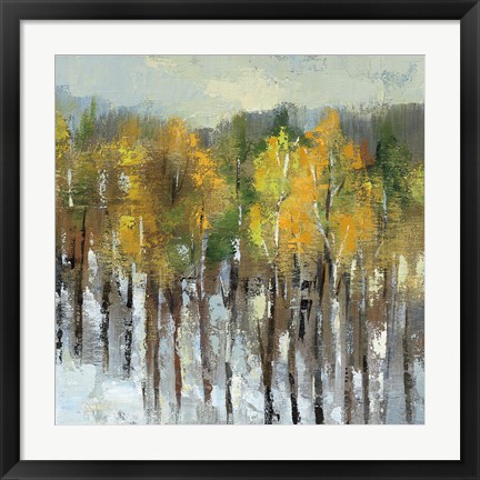 Framed January Landscape Print