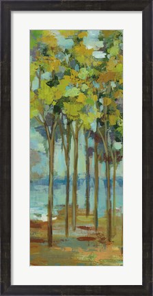 Framed Spring Trees Panel I Print