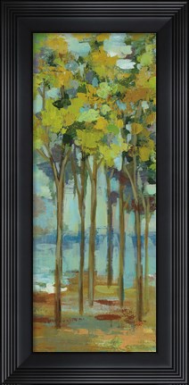 Framed Spring Trees Panel I Print