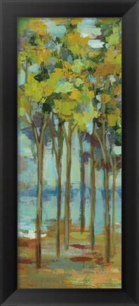 Framed Spring Trees Panel I Print