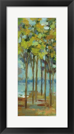 Framed Spring Trees Panel I Print