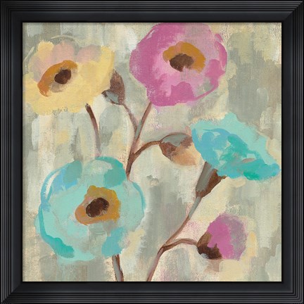 Framed Fog and Flowers II Print