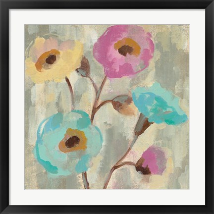 Framed Fog and Flowers II Print