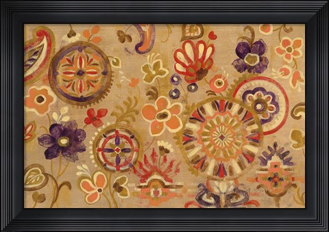 Framed Oriental Screen Print