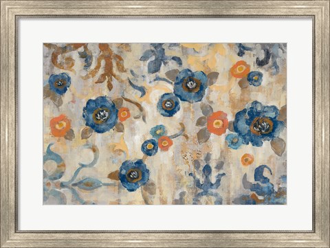 Framed Flowers and Fragments Print