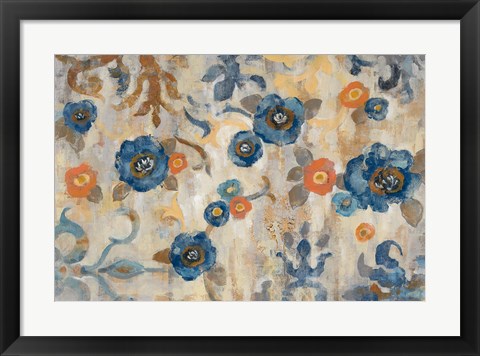 Framed Flowers and Fragments Print