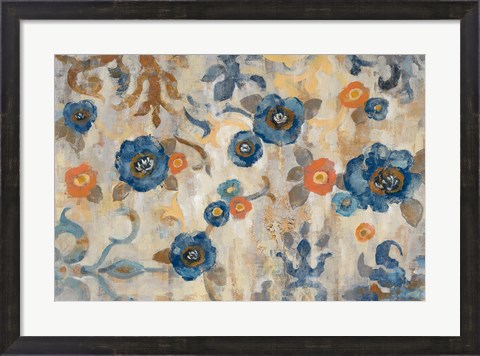 Framed Flowers and Fragments Print