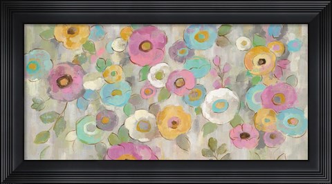 Framed Fog and Flowers I Print