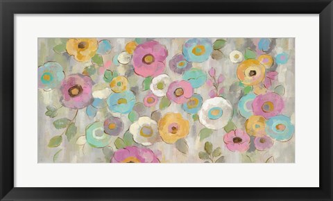 Framed Fog and Flowers I Print