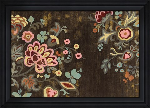 Framed Decorative Paisley Print