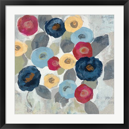 Framed Winter Flowers II Print