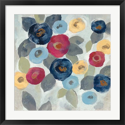 Framed Winter Flowers III Print