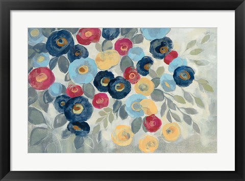 Framed Winter Flowers I Print