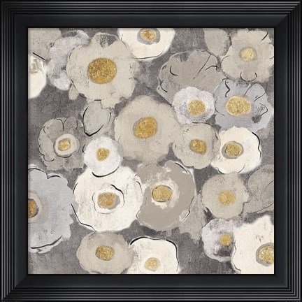 Framed Bohemian Bouquet II Neutral Print