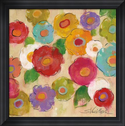 Framed Bohemian Bouquet III Print