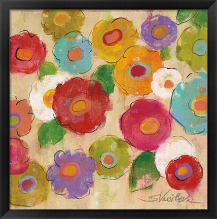 Framed Bohemian Bouquet III Print