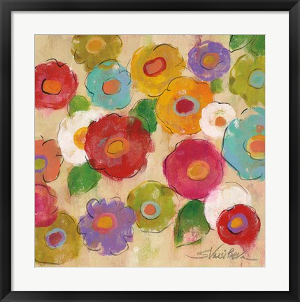 Framed Bohemian Bouquet III Print