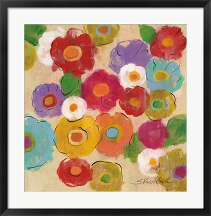 Framed Bohemian Bouquet II Print