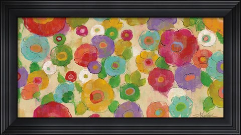 Framed Bohemian Bouquet I Print