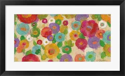 Framed Bohemian Bouquet I Print