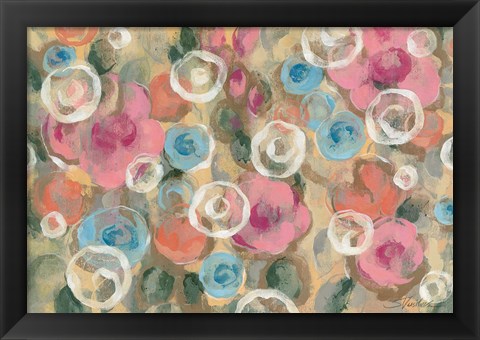 Framed Parisian Floral I Print