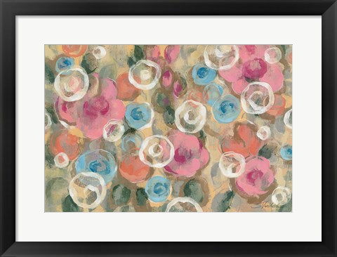 Framed Parisian Floral I Print