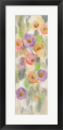 Framed Dreamy Flowers I Print