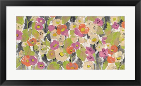 Framed Velvety Florals Print