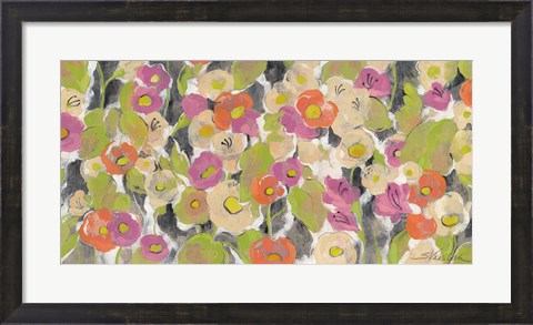 Framed Velvety Florals Print