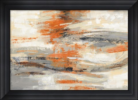 Framed Golden Dust Crop Orange Print