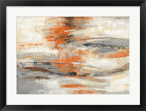 Framed Golden Dust Crop Orange Print