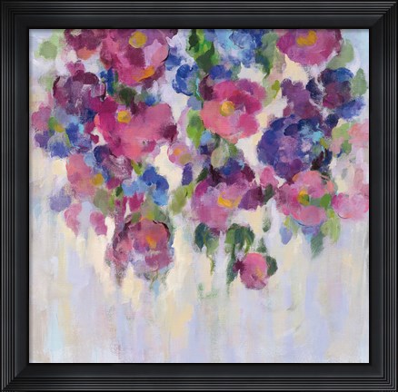 Framed Pink and Blue I Crop Print