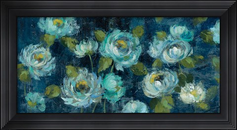Framed Indigo Mums Print