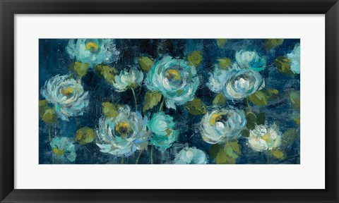Framed Indigo Mums Print