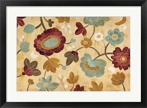 Framed Arts and Crafts Garden I Print