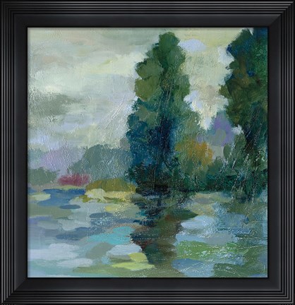 Framed Sunrise at the Lake II Print