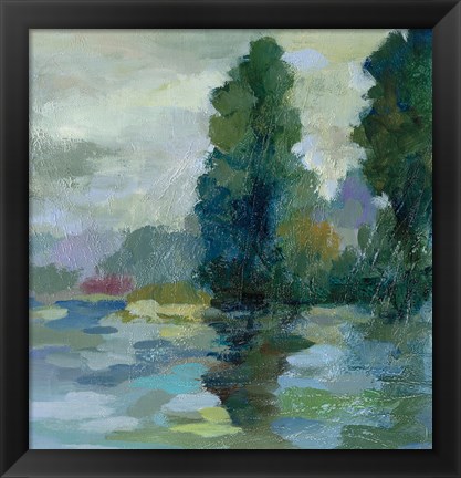 Framed Sunrise at the Lake II Print