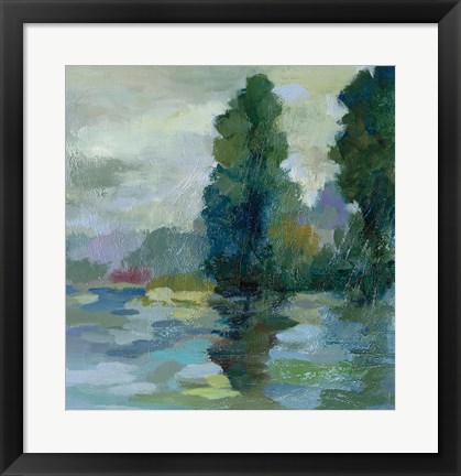 Framed Sunrise at the Lake II Print